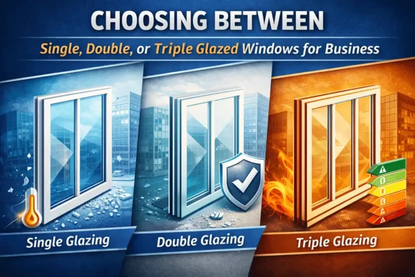 Choosing Between Single, Double, or Triple Glazed Windows for Business